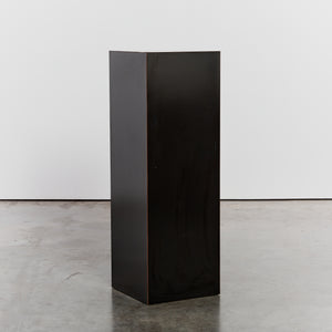 Black postmodern formica plinth - tall - HIRE ONLY