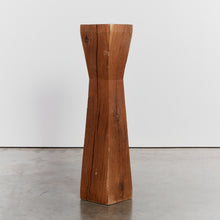 Load image into Gallery viewer, Pinched waist oak plinths - HIRE ONLY
