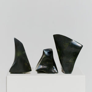 Trio of organic sculptures