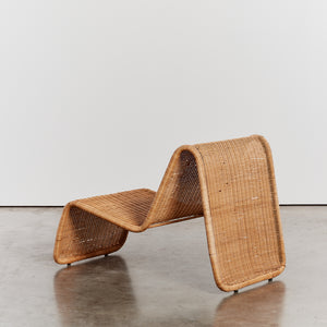 Italian Rattan Lounge Chair by Tito Agnoli, 1970s - HIRE ONLY