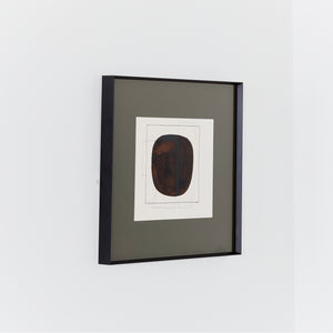 Numbered print by Herbert Bessel in black steel frame