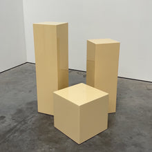 Load and play video in Gallery viewer, Trio of lacquered artist made plinths
