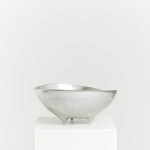 Large freeform aluminium bowl by Bruce Fox