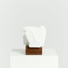 Load image into Gallery viewer, Abstract reclining woman carved plaster sculpture by Keith Newstead
