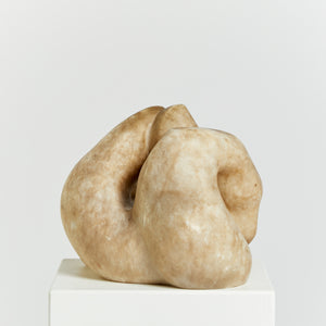 Alabaster swan sculpture by Wilby Hart