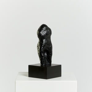 Black plaster figurative sculpture - HIRE ONLY