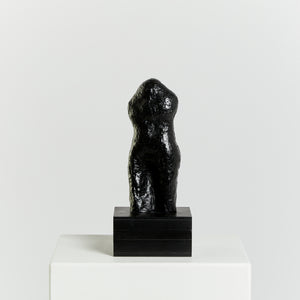 Black plaster figurative sculpture - HIRE ONLY