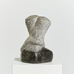Dutch abstract granite sculpture, signed