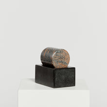 Load image into Gallery viewer, Slate and marble cylinder sculpture, signed
