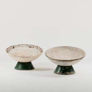 Large bowl planters by Willy Guhl for Eternit