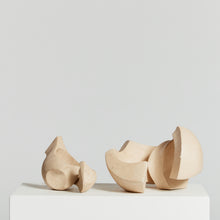 Load image into Gallery viewer, Pair of abstract limestone sculptures
