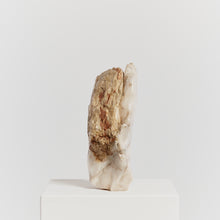 Load image into Gallery viewer, Carved abstract stone sculpture with raw edge
