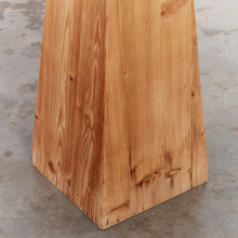 Load image into Gallery viewer, Pinched waist pine plinth - HIRE ONLY
