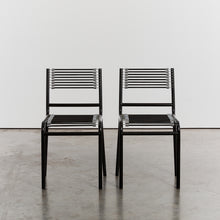 Load image into Gallery viewer, René Herbst Sandows black dining chairs
