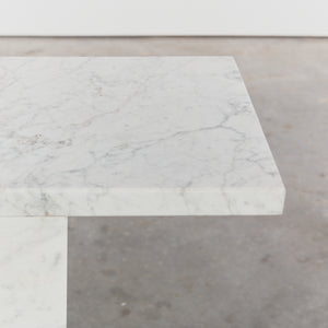 Carrara marble console