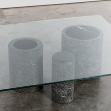 Load image into Gallery viewer, Trio of marble cylinders table for Casigliani
