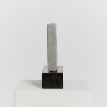 Load image into Gallery viewer, Modernist pewter slab sculpture, signed
