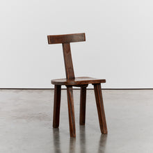 Load image into Gallery viewer, Brutalist T-back chair by Olavi Hanninen
