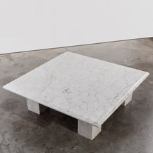 Load image into Gallery viewer, 1970&#39;s Carrara marble coffee table
