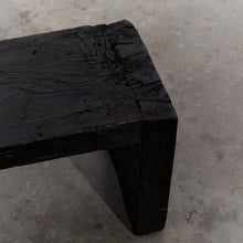 Load image into Gallery viewer, Ebonised rustic Spanish bench
