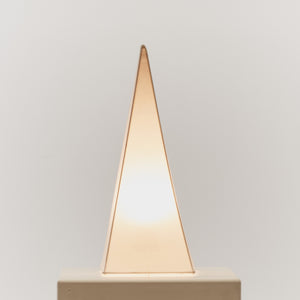 Fabric pyramid lamp