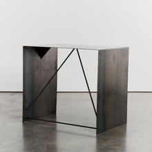 Load image into Gallery viewer, Folded metal console in treated steel
