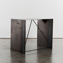 Load image into Gallery viewer, Folded metal console in treated steel
