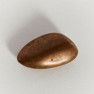 Rare bronze 'river stone' by Monique Gerber, signed