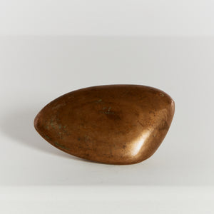 Rare bronze 'river stone' by Monique Gerber, signed