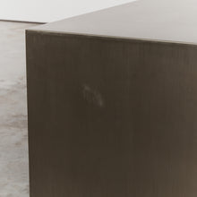 Load image into Gallery viewer, Pair of brushed stainless steel side tables
