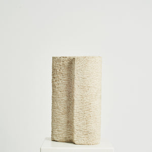 Geoffrey Harris portland stone double cylindrical sculpture