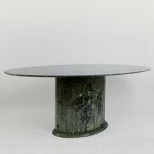 Load image into Gallery viewer, Green marble faceted dining table
