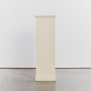 X Tall cream square plinths - HIRE ONLY