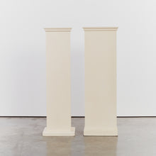 Load image into Gallery viewer, X Tall cream square plinths - HIRE ONLY
