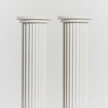 Load image into Gallery viewer, White fluted plaster columns / pair available - HIRE ONLY
