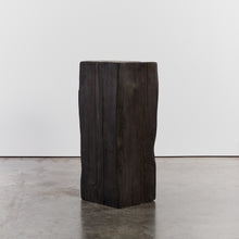 Load image into Gallery viewer, XL wabi sabi ebonised plinth  - HIRE ONLY
