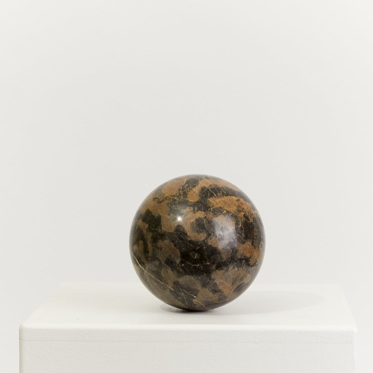 Stone sphere, brown/black  - HIRE ONLY