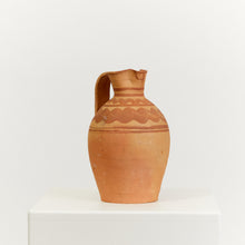 Load image into Gallery viewer, Terracotta pitcher - wave pattern- HIRE ONLY
