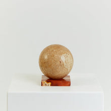 Load image into Gallery viewer, Stone sphere with base -  Maltese - HIRE ONLY
