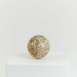 Stone sphere, ochre - HIRE ONLY